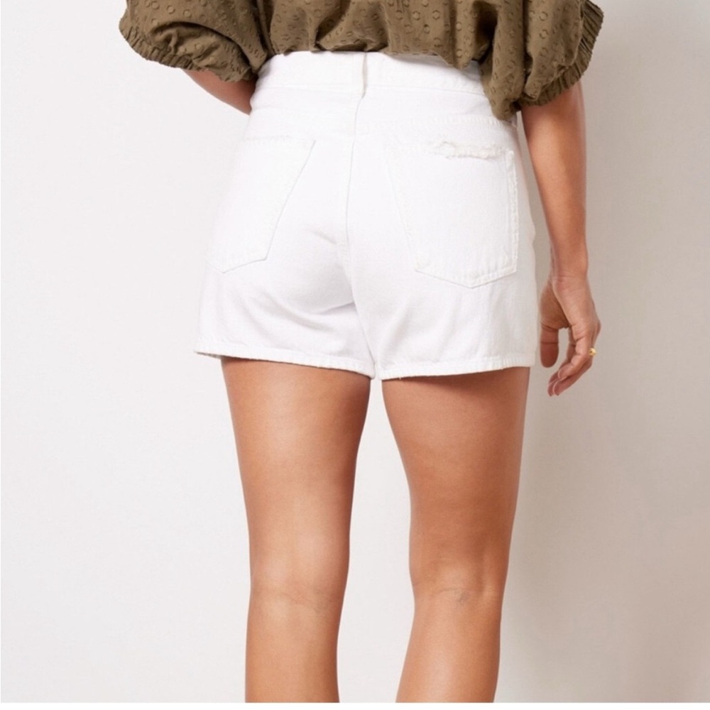 Agolde White Jean Shorts - Picture 2 of 2